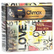 کاندوم ساده با مواد روان کننده دارای 3 طرح کلایمکس 3 عدد