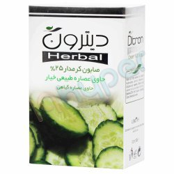 صابون کرمدار 25% حاوی عصاره خیار دیترون 110 گرم