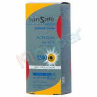 کرم ضد آفتاب آقایان مناسب برای انواع پوستها با SPF 40 سان سیف 50 گرم