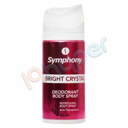 اسپری دئودرانت بدن مدل Bright Crystal سیمفونی 150 میلی لیتر