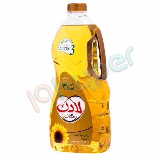 روغن مخصوص پخت و پز و سالاد لادن طلایی 1.8 لیتر