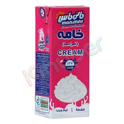 خامه پاکتی نیم چرب استریل مانی ماس 200 گرم