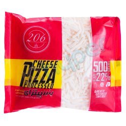 پنیر پیتزا پروسس رنده شده 206 وزن 500 گرم