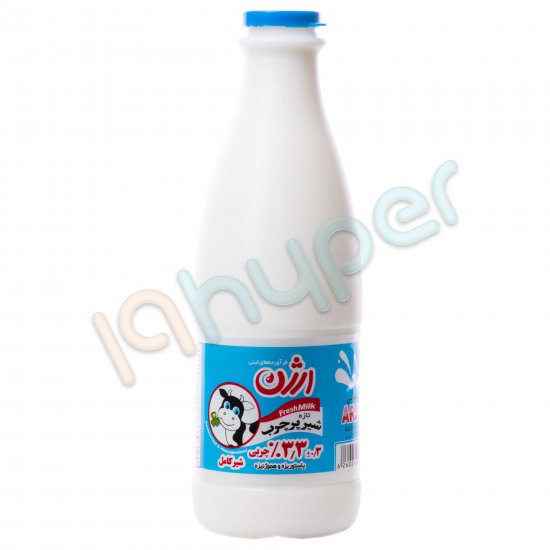 شیر پر چرب 3/3 درصد چربی ارژن 1 لیتر