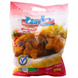 ناگت مرغ ستاره نیمه پخته مارین 1000 گرم