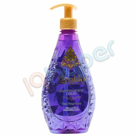 مایع دستشویی لوکس شفاف بنفش مدل Top Fragrance راپیدو 450 گرم