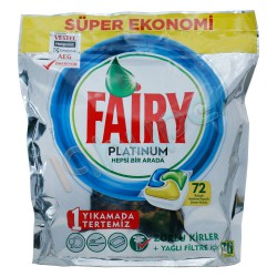 قرص ماشین ظرفشویی fairy تعداد 72 عدد