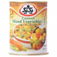 کنسرو سبزیجات مخلوط یک و یک 370 گرم