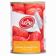 کنسرو گوجه فرنگی درسته پوست کنده روژین 380 گرم