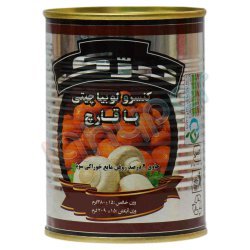 کنسرو لوبیا چیتی با قارچ تبرک 380 گرم