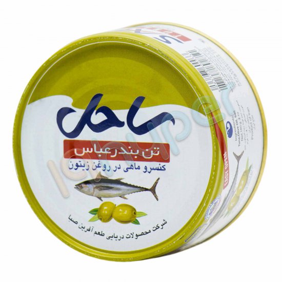 کنسرو ماهی تون بندرعباس در روغن زیتون ساحل 180 گرم