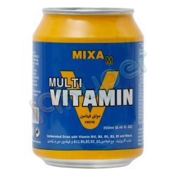 نوشیدنی انرژی زا مولتی ویتامین زرد میکسا 250 میلی لیتر