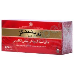 چای سیاه کیسه ای سنتی انگلیسی توینینگز 25 عدد