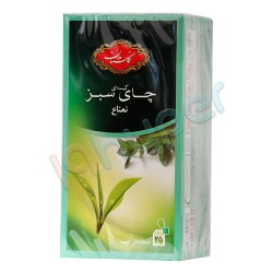 چای کیسه ای سبز نعناع گلستان 25 عدد