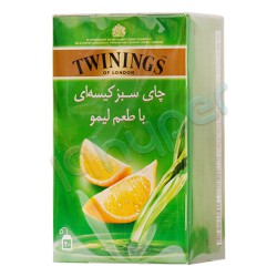 چای سبز کیسه ای با طعم لیمو توینینگز 20 عدد