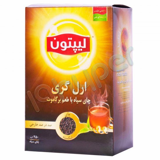 چای سیاه ارل گری با طعم برگاموت لیپتون 450 گرم