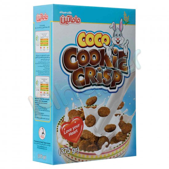 غلات صبحانه کاکائویی cookie crisp ماماتین 375 گرم