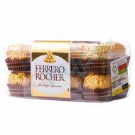 ویفر با روکش شکلات با مغز کامل فندق ferrero rocher وزن 200 گرم