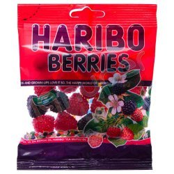 پاستیل تمشک haribo وزن 80 گرم