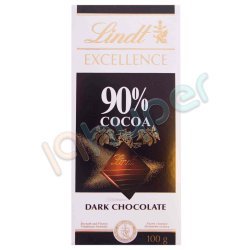 شکلات تلخ 90 درصد لینت اکسلانس 100 گرم